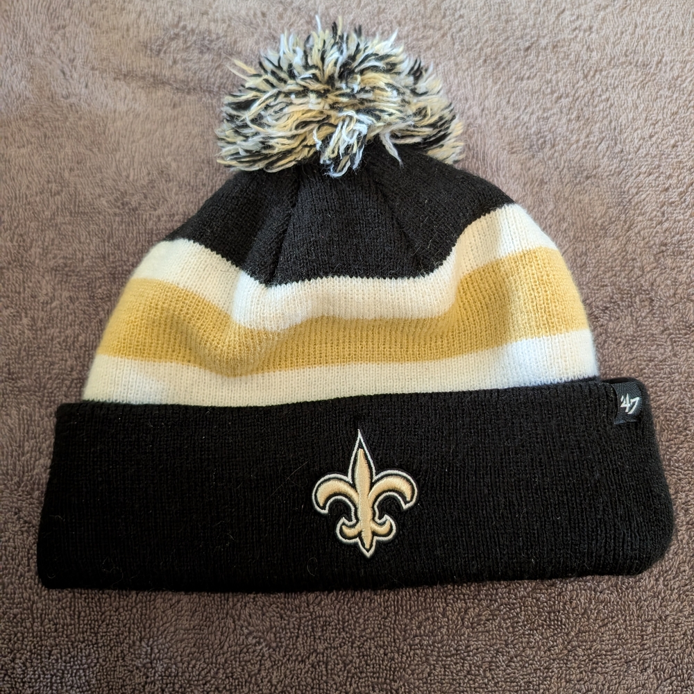 47 Brand New Orleans Saints Kids Beanie with Pom